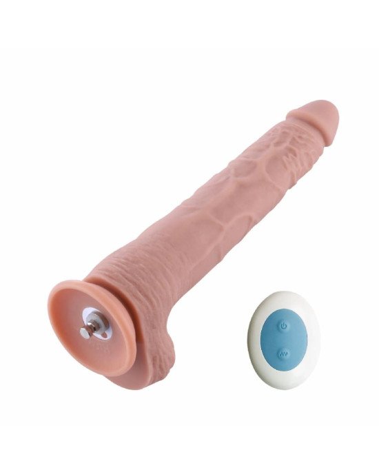 Фалоімітатор 11.8″ з вібрацією для секс-машин Hismith Silicone Dildo with Vibe, KlicLok, пульт ДК Фалоімітатор 11.8″ з вібрацією для секс-машин Hismith Silicone Dildo with Vibe, KlicLok, пульт ДК