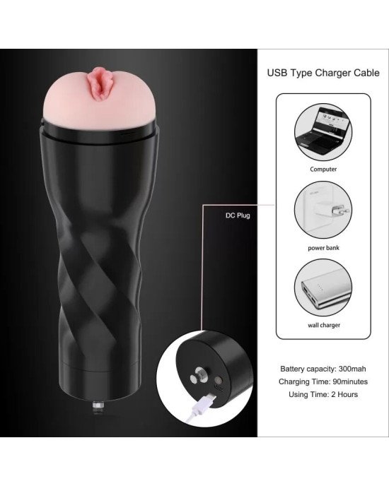Мастурбатор з вібрацією Hismith Male Masturbation Cup, сумісний з секс-машинами бренду Мастурбатор з вібрацією Hismith Male Masturbation Cup, сумісний з секс-машинами бренду