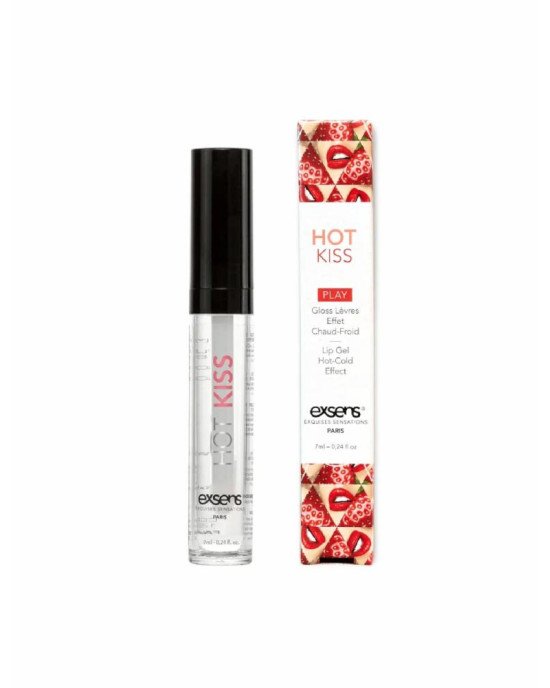 Стимулювальний блиск для губ EXSENS Strawberry Hot Kiss 7 мл, зігріває та охолоджує Стимулювальний блиск для губ EXSENS Strawberry Hot Kiss 7 мл, зігріває та охолоджує