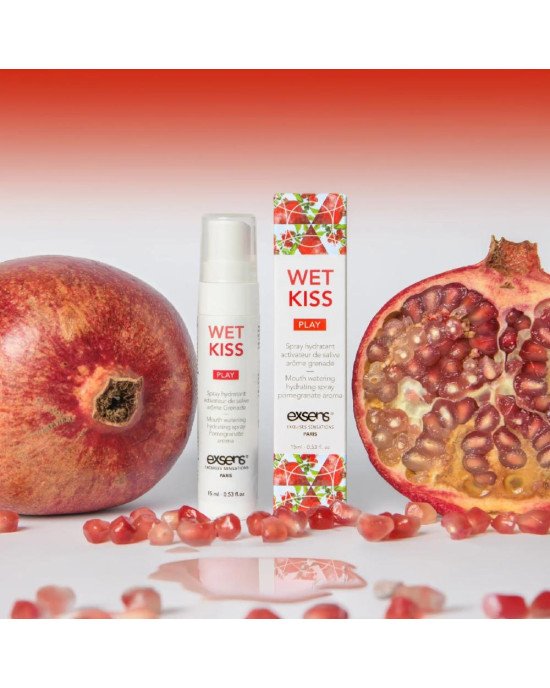 Спрей для посилення слиновиділення EXSENS Wet Kiss Pomegranate 15 мл Спрей для посилення слиновиділення EXSENS Wet Kiss Pomegranate 15 мл