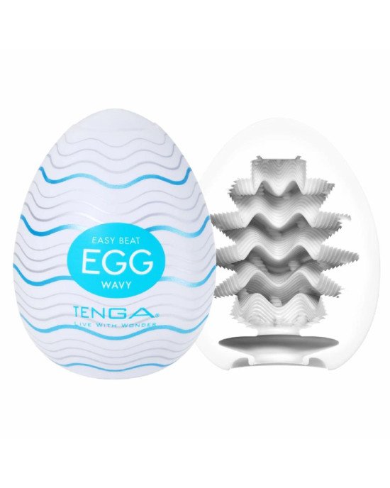 Мастурбатор-яйце Tenga Egg Wavy Мастурбатор-яйце Tenga Egg Wavy