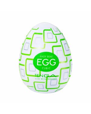 Мастурбатор-яйце Tenga Egg Cubic