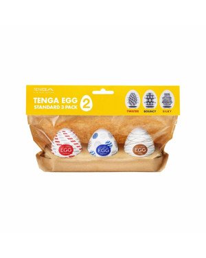 Набір мастурбаторів-яєць Tenga Egg Standard 3 Pack 2 (Twister, Bouncy, Silky)