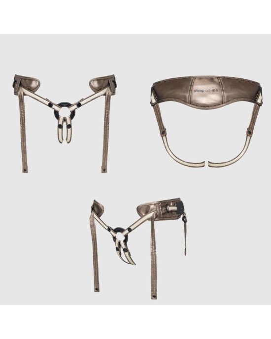 Трусики для страпону Strap-On-Me Leatherette Harness DESIROUS - NEW DESIGN