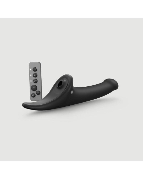 Вібронасадка для страпону з вакуумною стимуляцією Strap-On-Me Multi Orgasm Dildo M Black