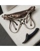 Вібронасадка для страпону з вакуумною стимуляцією Strap-On-Me Multi Orgasm Dildo M Black