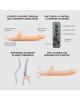 Вібронасадка для страпону з вакуумною стимуляцією Strap-On-Me Multi Orgasm Realistic Dildo M Black Вібронасадка для страпону з вакуумною стимуляцією Strap-On-Me Multi Orgasm Realistic Dildo M Black