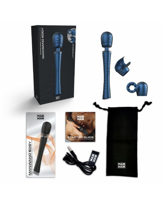 Вібромасажер MAN.WAND EDGY Stellar Blue Вібромасажер MAN.WAND EDGY Stellar Blue