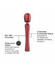 Вібромасажер MAN.WAND EDGY Velvet Red Вібромасажер MAN.WAND EDGY Velvet Red