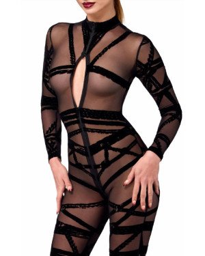 Комбінезон Noir Handmade F357 Bondesque Catsuit L Комбінезон Noir Handmade F357 Bondesque Catsuit L
