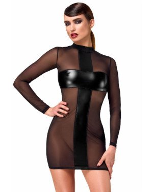 Сукня Noir Handmade F369 Crossfire Mesh & Wetlook Mini dress L