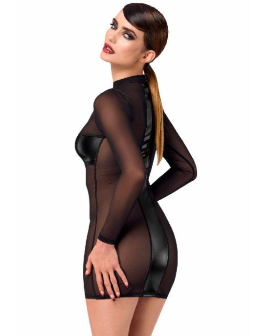 Сукня Noir Handmade F369 Crossfire Mesh & Wetlook Mini dress XL