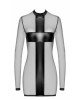 Сукня Noir Handmade F369 Crossfire Mesh & Wetlook Mini dress XL