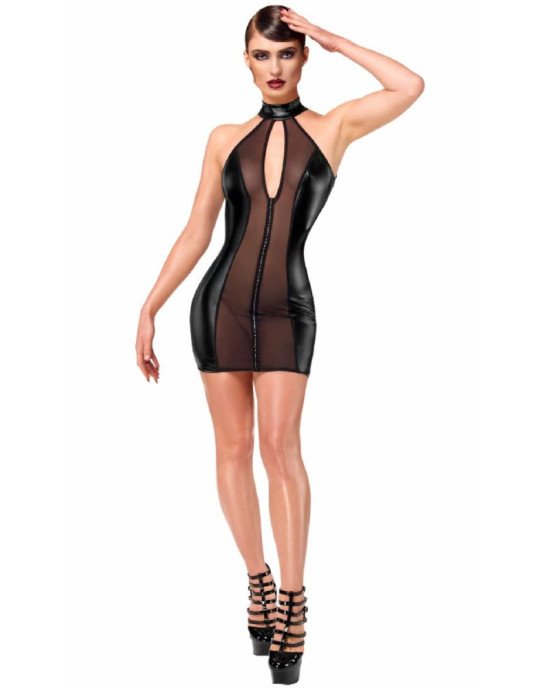 Сукня Noir Handmade F370 Luxuria Crystal Sheer Mini Dress M