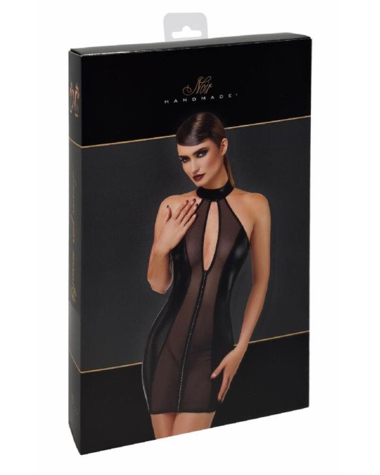 Сукня Noir Handmade F370 Luxuria Crystal Sheer Mini Dress M