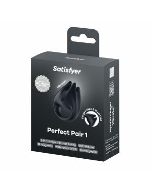 Вібратор на палець та ерекційне кільце 2в1 Satisfyer Perfect Pair 1 Вібратор на палець та ерекційне кільце 2в1 Satisfyer Perfect Pair 1