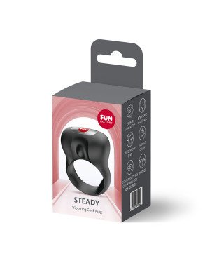 Ерекційне віброкільце Fun Factory Steady Black Ерекційне віброкільце Fun Factory Steady Black