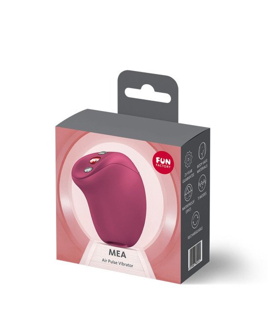 Вакуумний стимулятор Fun Factory MEA Wine Red, унікальні режими, функція посторгазм