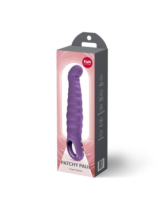 Вібратор точки G Fun Factory PATCHY PAUL Dark Violet, гнучкий, 12 режимів