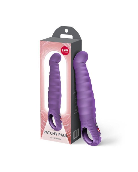 Вібратор точки G Fun Factory PATCHY PAUL Dark Violet, гнучкий, 12 режимів