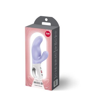 Вібратор-кролик Fun Factory MISS BI Purple, 2 незалежні мотори, діаметр 4,2 см Вібратор-кролик Fun Factory MISS BI Purple, 2 незалежні мотори, діаметр 4,2 см