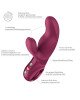 Вібратор-кролик Fun Factory MISS BI Wine Red, 2 незалежні мотори, діаметр 4,2 см