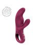 Вібратор-кролик Fun Factory MISS BI Wine Red, 2 незалежні мотори, діаметр 4,2 см
