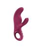 Вібратор-кролик Fun Factory MISS BI Wine Red, 2 незалежні мотори, діаметр 4,2 см