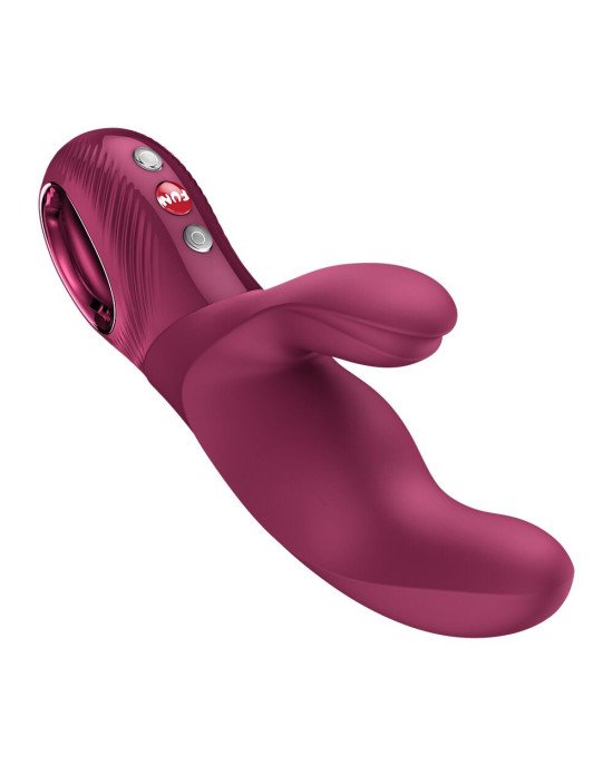 Вібратор-кролик Fun Factory MISS BI Wine Red, 2 незалежні мотори, діаметр 4,2 см