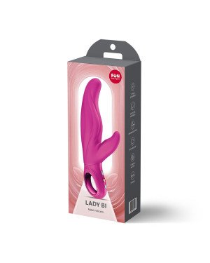 Вібратор-кролик для точки А Fun Factory LADY BI Magenta, 2 мотори, 12 режимів Вібратор-кролик для точки А Fun Factory LADY BI Magenta, 2 мотори, 12 режимів