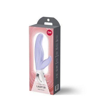 Вібратор-кролик для точки А Fun Factory LADY BI Purple, 2 мотори, 12 режимів Вібратор-кролик для точки А Fun Factory LADY BI Purple, 2 мотори, 12 режимів