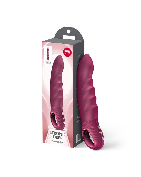 Пульсатор Fun Factory Stronic Deep, Wine Red, 8 режимів роботи, перезаряджуваний Пульсатор Fun Factory Stronic Deep, Wine Red, 8 режимів роботи, перезаряджуваний