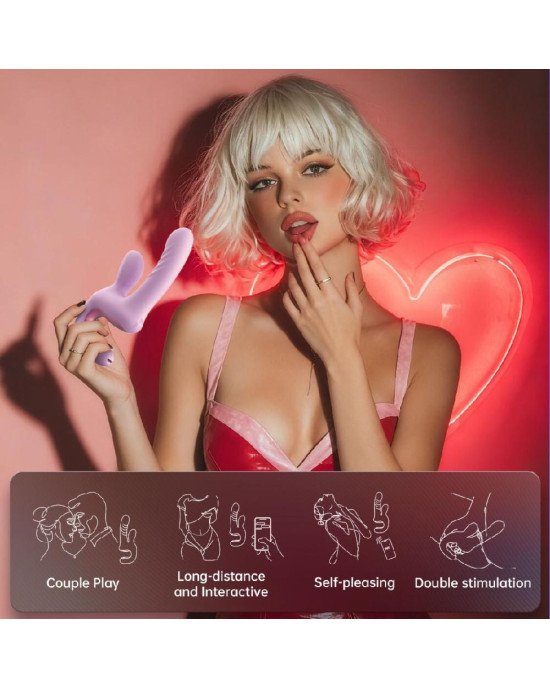 Смарт-пульсатор Magic Motion Magic Duet Purple, 10 режимів пульсацій, 10 режимів вибрації Смарт-пульсатор Magic Motion Magic Duet Purple, 10 режимів пульсацій, 10 режимів вибрації