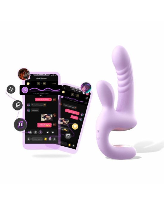 Смарт-пульсатор Magic Motion Magic Duet Purple, 10 режимів пульсацій, 10 режимів вибрації Смарт-пульсатор Magic Motion Magic Duet Purple, 10 режимів пульсацій, 10 режимів вибрації