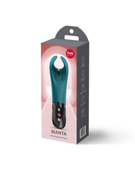 Вібратор для пеніса Fun Factory MANTA Bottle Green, підходить для парних ігор