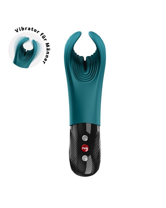 Вібратор для пеніса Fun Factory MANTA Bottle Green, підходить для парних ігор