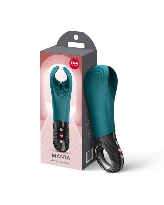 Вібратор для пеніса Fun Factory MANTA Bottle Green, підходить для парних ігор