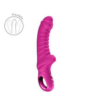 Вібратор для точки G Fun Factory TIGER Magenta, ребристий, підходить для анальної стимуляції