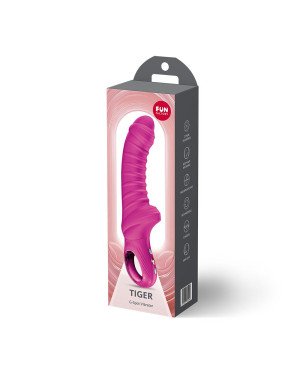 Вібратор для точки G Fun Factory TIGER Magenta, ребристий, підходить для анальної стимуляції Вібратор для точки G Fun Factory TIGER Magenta, ребристий, підходить для анальної стимуляції