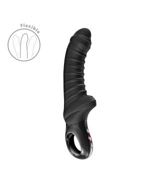 Вібратор для точки G Fun Factory TIGER Black, ребристий, підходить для анальної стимуляції