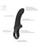 Вібратор для точки G Fun Factory TIGER Black, ребристий, підходить для анальної стимуляції