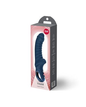 Вібратор для точки G Fun Factory TIGER Nightblue, ребристий, підходить для анальної стимуляції Вібратор для точки G Fun Factory TIGER Nightblue, ребристий, підходить для анальної стимуляції