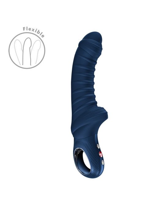 Вібратор для точки G Fun Factory TIGER Nightblue, ребристий, підходить для анальної стимуляції