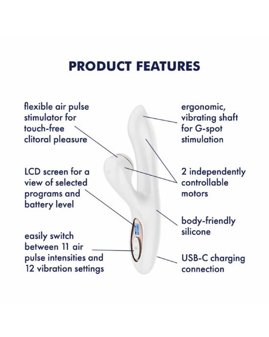Вакуумний вібратор-кролик Satisfyer Pro+ G-Spot Generation 2 White