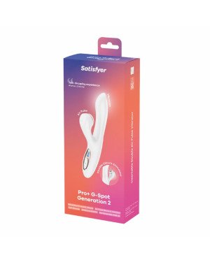 Вакуумний вібратор-кролик Satisfyer Pro+ G-Spot Generation 2 White Вакуумний вібратор-кролик Satisfyer Pro+ G-Spot Generation 2 White