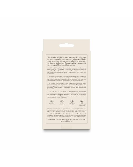 Мінівібратор NS Novelties X&O's - Love - Dusty Rose Мінівібратор NS Novelties X&O's - Love - Dusty Rose