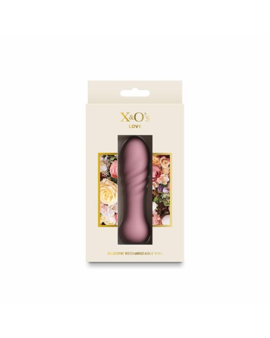 Мінівібратор NS Novelties X&O's - Love - Dusty Rose Мінівібратор NS Novelties X&O's - Love - Dusty Rose