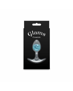Анальна пробка NS Novelties Cosmic Glams - Small - Blue Анальна пробка NS Novelties Cosmic Glams - Small - Blue