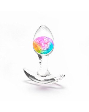 Анальна пробка NS Novelties Cosmic Glams - Small - Rainbow