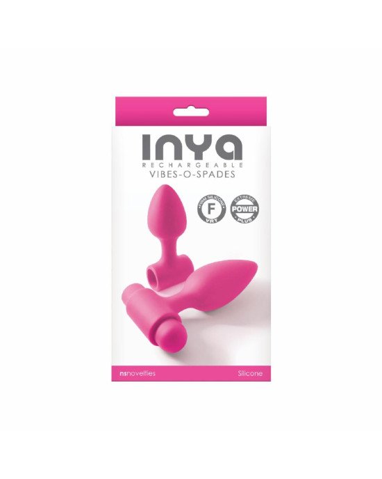 Анальна пробка з вібрацією NS Novelties INYA - Vibe-O-Spades -Pink Анальна пробка з вібрацією NS Novelties INYA - Vibe-O-Spades -Pink